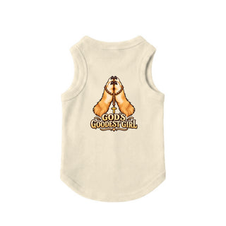 God's Goodest Girl Dog Tank - Natural