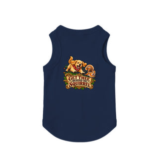 Get Thee Behind Me, Squirrel Dog Tank - Navy