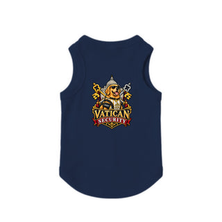 Vatican Security Dog Tank - Golden Retriever with Keys - Navy