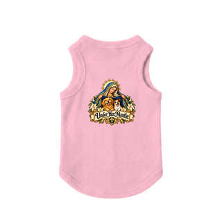 Under Her Mantle Dog Tank - Pink