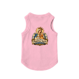 Our Lady of Perpetual Treats, Pray for Me Dog Tank - Pink