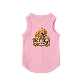 Mea Culpa, It Was Me Dog Tank - Pink