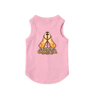 God's Goodest Girl Dog Tank - Pink