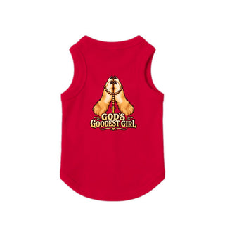 God's Goodest Girl Dog Tank - Red