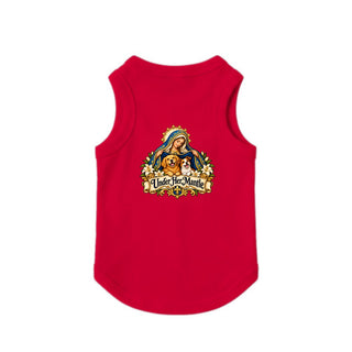Under Her Mantle Dog Tank - Red