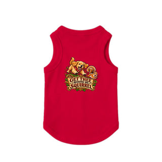 Get Thee Behind Me, Squirrel Dog Tank - Red
