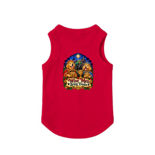Wise Men Bring Treats Christmas Dog Tank - Red