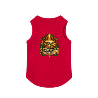 Official Nativity Security Christmas Dog Tank - Manger - Red