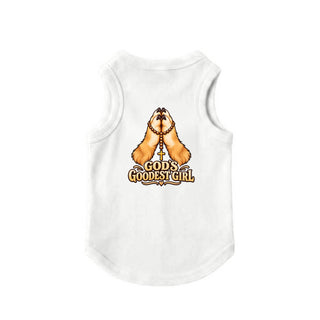 God's Goodest Girl Dog Tank - White