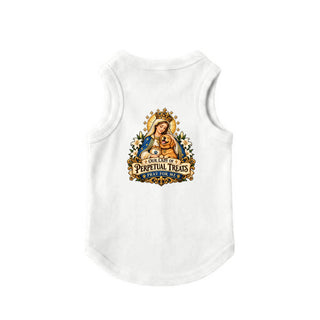 Our Lady of Perpetual Treats, Pray for Me Dog Tank - White