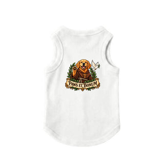 Paws et Bonum Dog Tank - Golden Retriever Friar 1 - White