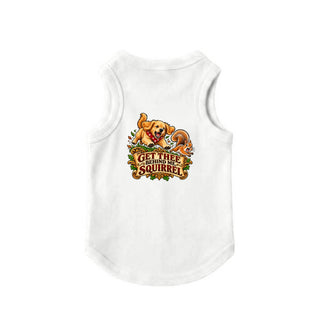 Get Thee Behind Me, Squirrel Dog Tank - White