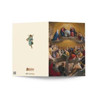 Feast Day Card - The Coronation of the Virgin in Paradise: outside