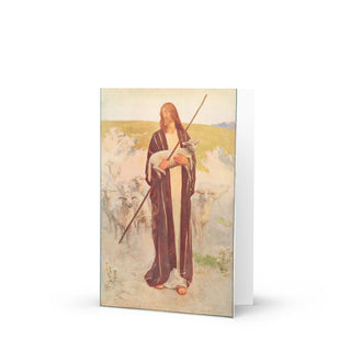 Priest Appreciation Card - The Good Shepherd Vintage Bible Print: front
