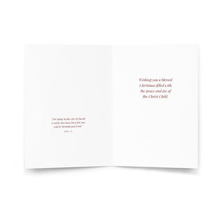 Christmas Card - The Mystic Nativity by Botticelli: inside