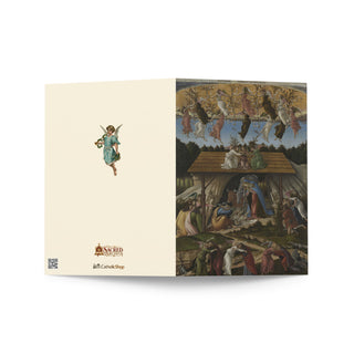 Christmas Card - The Mystic Nativity by Botticelli: outside