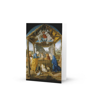 Christmas Card - The Nativity by Botticelli: front