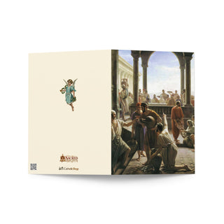 Anniversary Card - The Wedding at Cana by Carl Bloch: outside