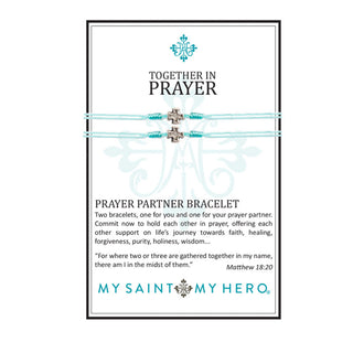 Prayer Partner Bracelets Mint – Silver Metal