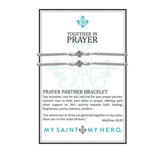 Prayer Partner Bracelets Metallic Silver– Silver Metal