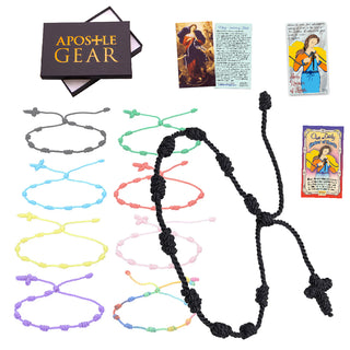 Our Lady Undoer of Knots Cord Rosary Bracelet