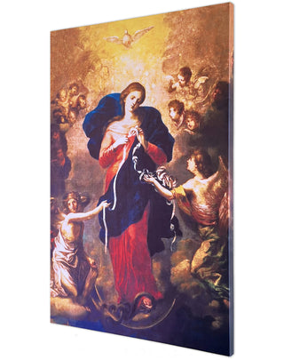 Our Lady Undoer of Knots Painting on Stretched Canvas - Large
