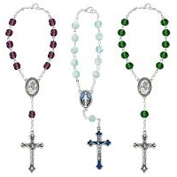 Auto Rosaries and Car Rosary for rear view windows
