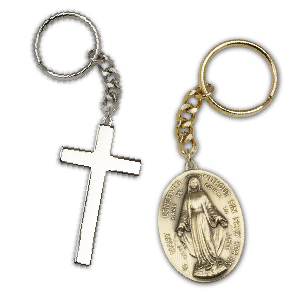 Catholic Keychain Religious Virgin Gift Saint Lucy 