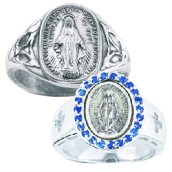 Miraculous Medal Oxidized 1.5 - Our Lady of Peace Gift Shop Webstore