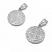 Platinum Plated Stainless Steel St. Benedict of Nursia Medals