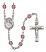 Santa Ana Engravable Rosary with Amethyst Beads