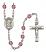 Saint Apollonia Engravable Rosary with Amethyst Beads