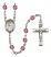 Saint Juan Diego Engravable Rosary with Amethyst Beads