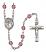 San Juan de Dios Engravable Rosary with Amethyst Beads