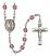 Virgen de Guadalupe Engravable Rosary with Amethyst Beads