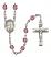 Our Lady of Perpetual Help Engravable Rosary with Amethyst Beads