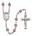 Saint Bruno Engravable Rosary with Amethyst Beads