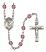 Saint Regina Engravable Rosary with Amethyst Beads