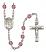 Saint Felicity Engravable Rosary with Amethyst Beads