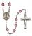 Our Lady of Kibeho Engravable Rosary with Amethyst Beads