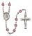 Saint Lucy Engravable Rosary with Amethyst Beads