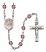 Saint Fidelis Engravable Rosary with Amethyst Beads