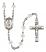 Saint Blaise Engravable Rosary with Crystal Beads