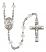 Saint Daniel Engravable Rosary with Crystal Beads