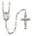 Saint Justin Engravable Rosary with Crystal Beads