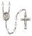 Saint Rose of Lima Engravable Rosary with Crystal Beads