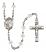 Saint Theresa Engravable Rosary with Crystal Beads