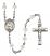 Saint Julie Billiart Engravable Rosary with Crystal Beads