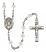 Saint Ursula Engravable Rosary with Crystal Beads