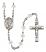 Saint Martin of Tours Engravable Rosary with Crystal Beads